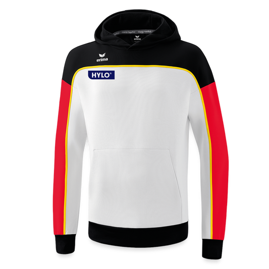 ERIMA Hoodie Männer - Weiß/Schwarz/Rot