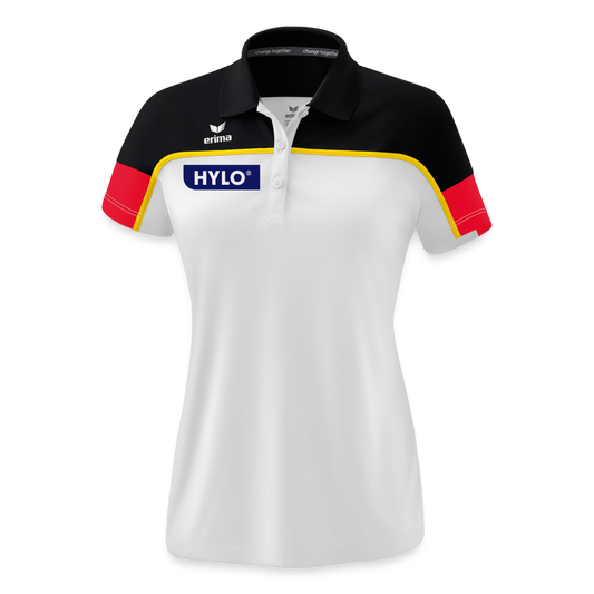 Turn-Team Deutschland Fan Poloshirt - Damen - Weiß/Schwarz/Rot