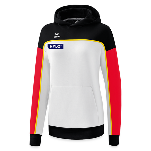 ERIMA Hoodie Frauen - Weiß/Schwarz/Rot