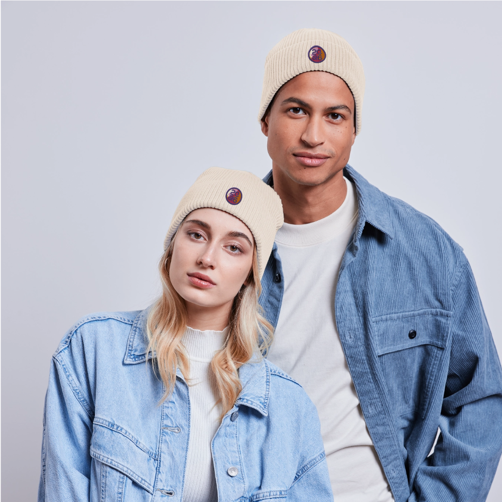 RSG WM - bestickte Beanie weiß - Weißgrau