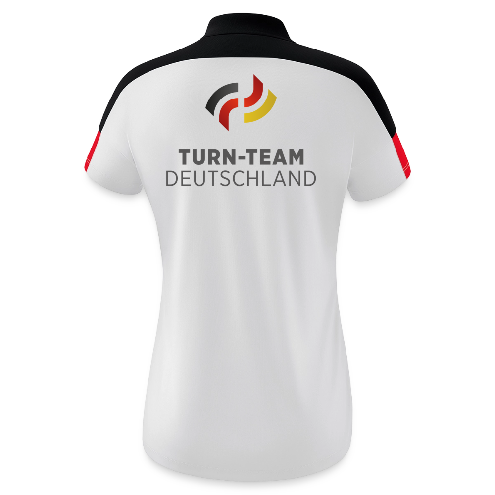 Turn-Team Deutschland Fan Poloshirt - Damen - Weiß/Schwarz/Rot
