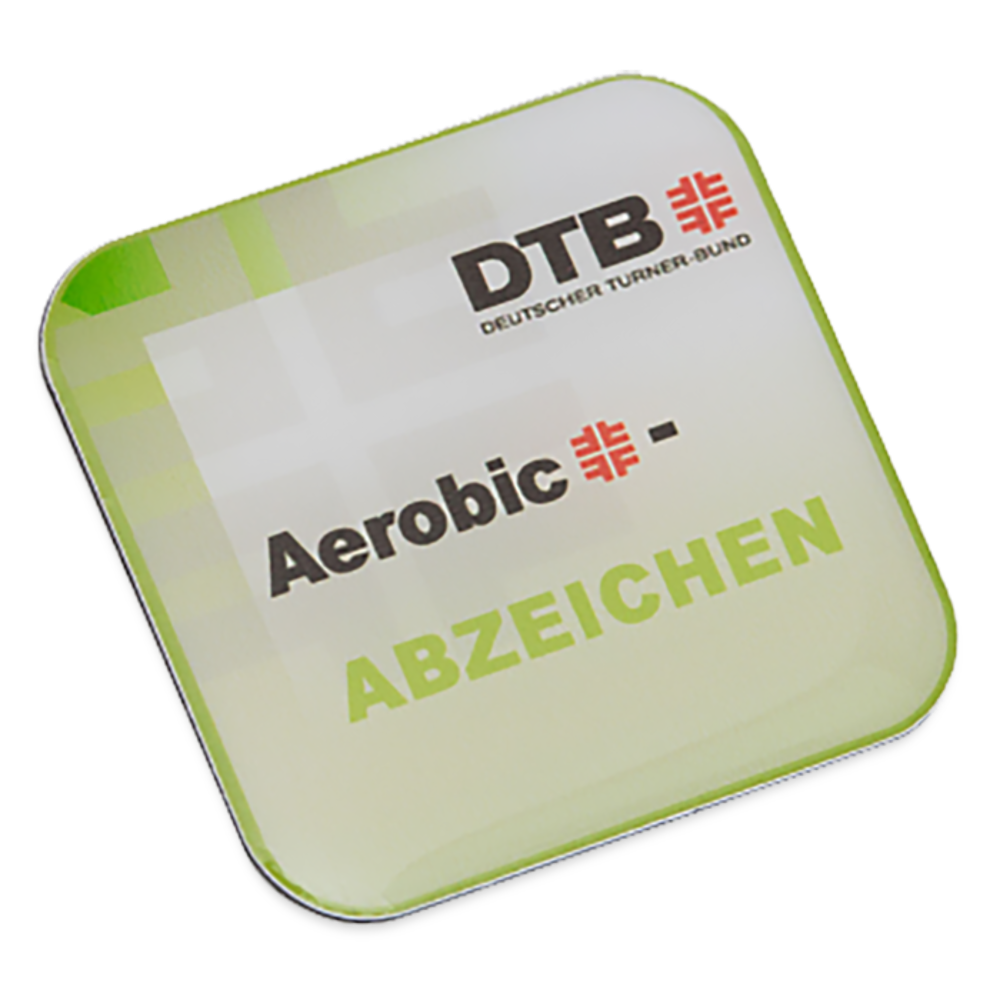 Pin Aerobic-Abzeichen - Weiß