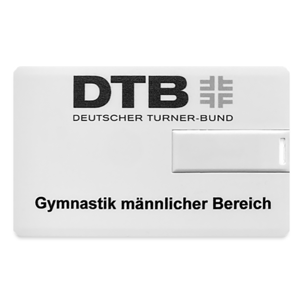 USB-Stick Gymnastik männlich - Weiß