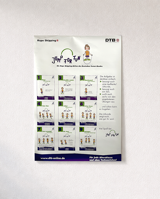Jump for fun Abzeichen Plakat