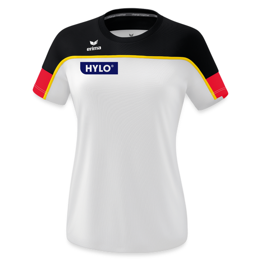 Turn-Team Deutschland Fanshirt - Damen - Weiß/Schwarz/Rot