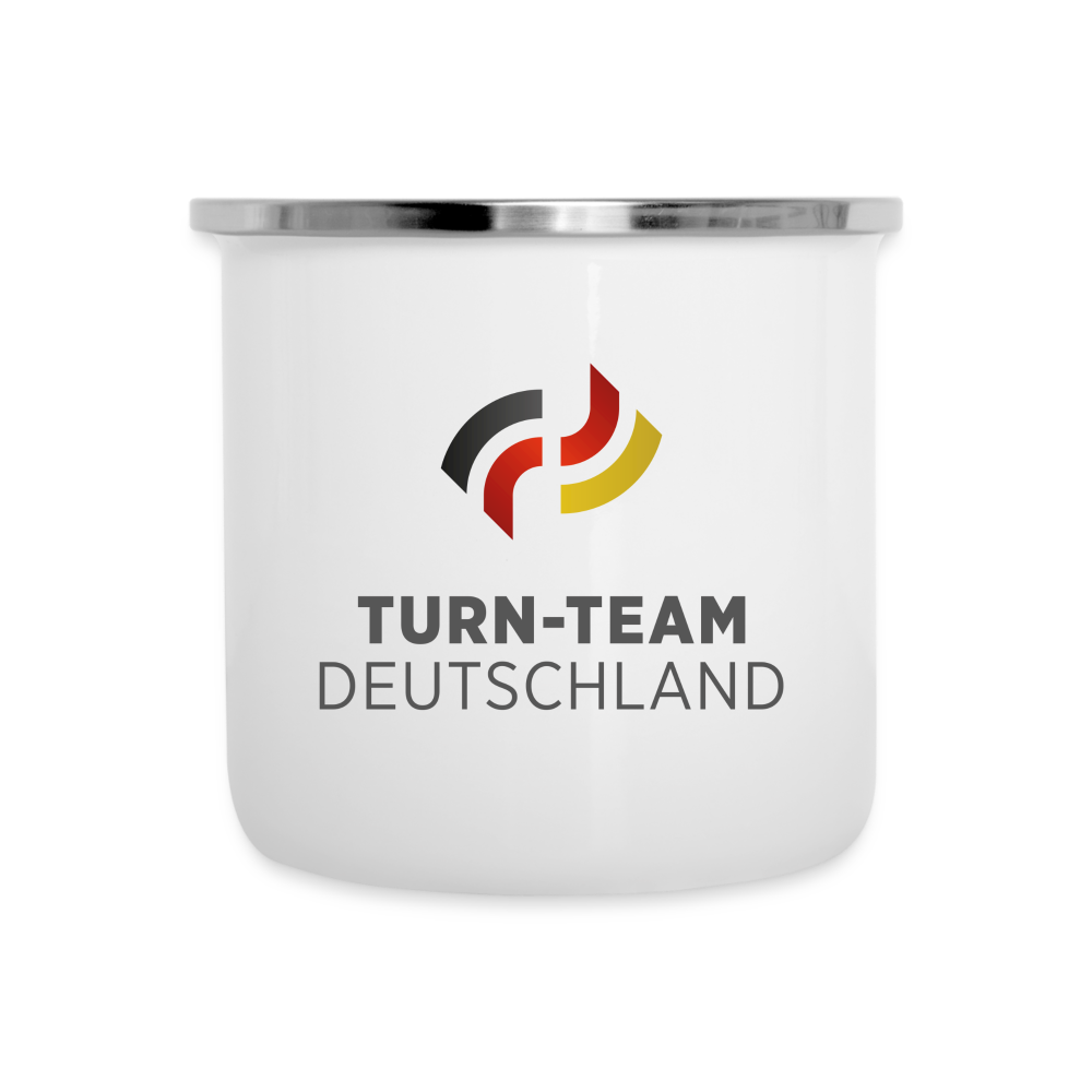 Turn-Team Deutschland Emaile Tasse - Weiß