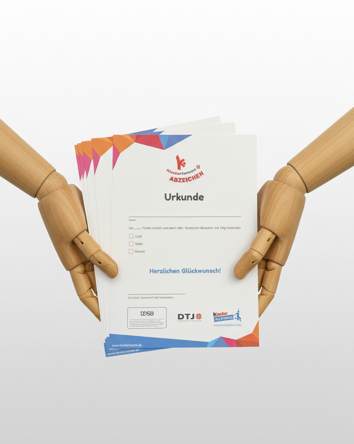Stapel Kinderturnen Urkunden - korrigierter Kleintext