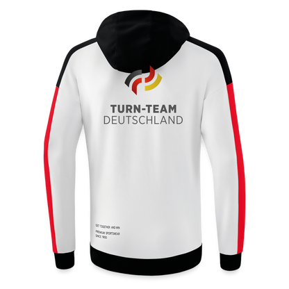 ERIMA Hoodie Männer - Weiß/Schwarz/Rot 