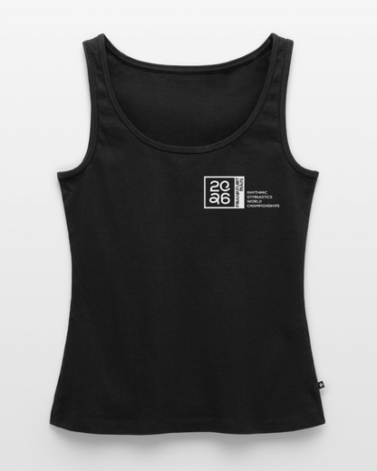 POWER. GRACE. RYTHM. -  Frauen Bio Tank Top - Schwarz