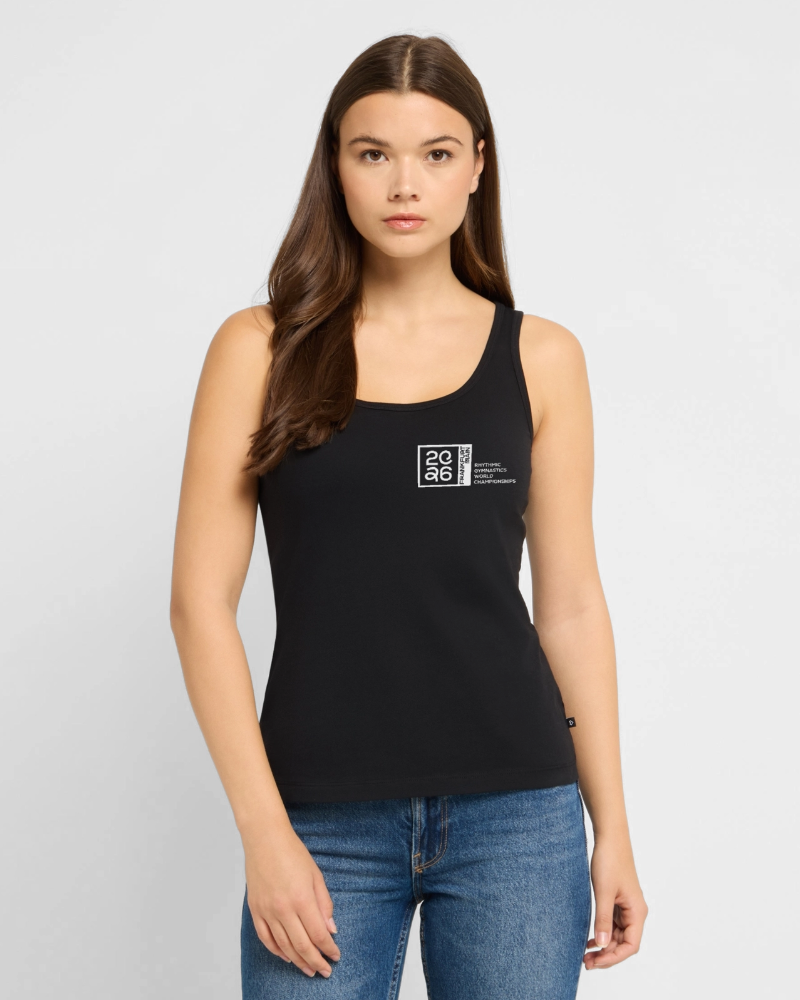 POWER. GRACE. RYTHM. -  Frauen Bio Tank Top - Schwarz