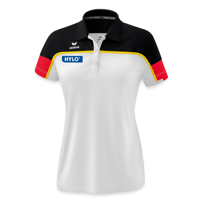 Turn-Team Deutschland Fan Poloshirt - Damen - Weiß/Schwarz/Rot 