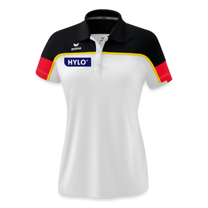 Turn-Team Deutschland Fan Poloshirt - Damen - Weiß/Schwarz/Rot 