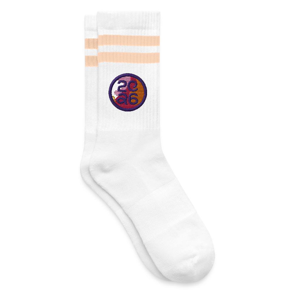 RSG WM - Socken - Weiß/Pfirsich