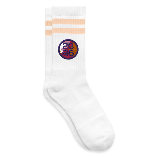 RSG WM - Socken - Weiß/Pfirsich