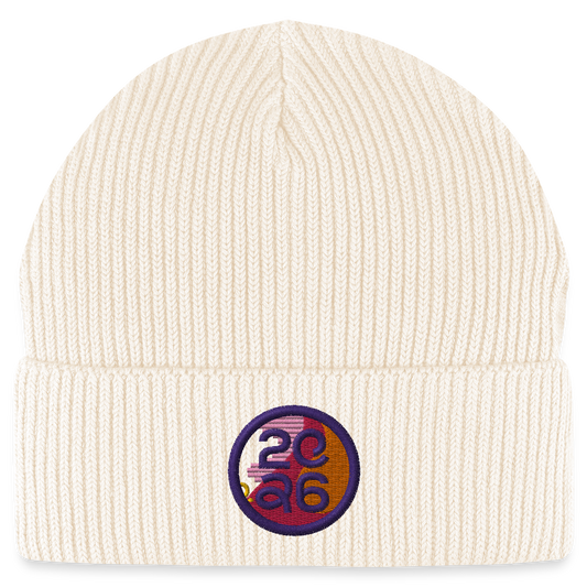 RSG WM - bestickte Beanie weiß - Weißgrau
