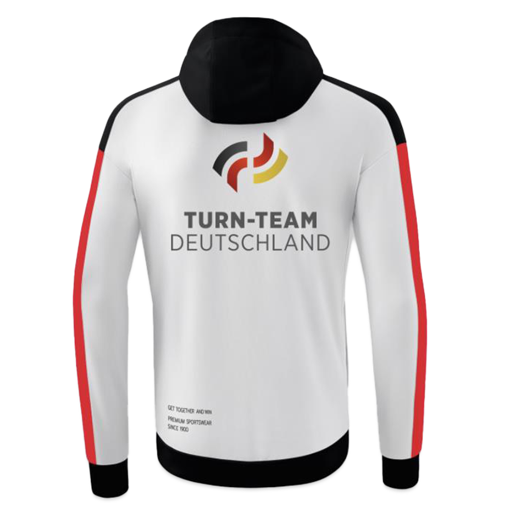 Turn-Team Deutschland Fan Zip-Jacket - Herren - Weiß/Schwarz/Rot 