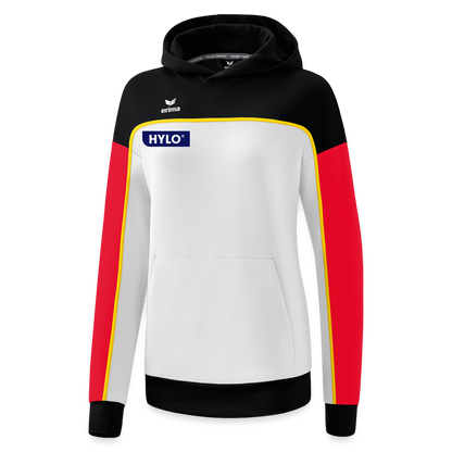 ERIMA Hoodie Frauen - Weiß/Schwarz/Rot 