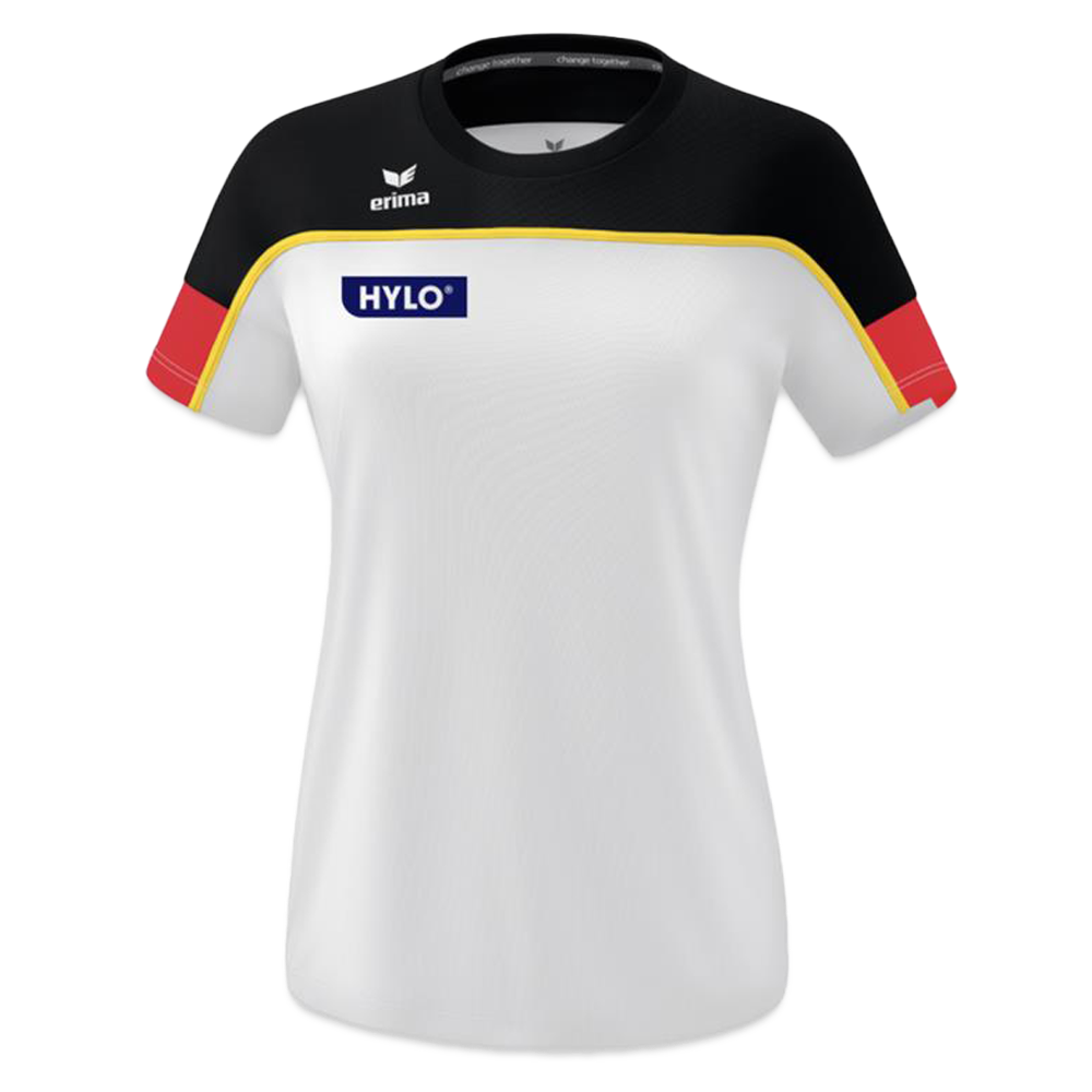 Turn-Team Deutschland Fanshirt - Damen - Weiß/Schwarz/Rot 