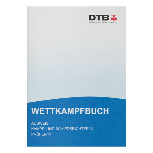 Wettkampfbuch mit Stammkarte - Weiß