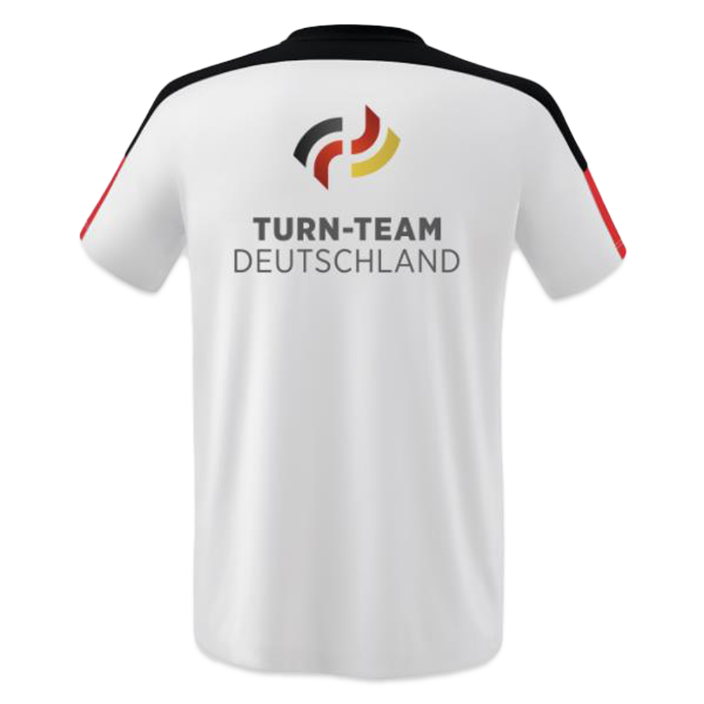 Turn-Team Deutschland Fanshirt - Kinder - Weiß/Schwarz/Rot 