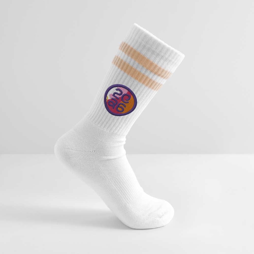 RSG WM - Socken - Weiß/Pfirsich