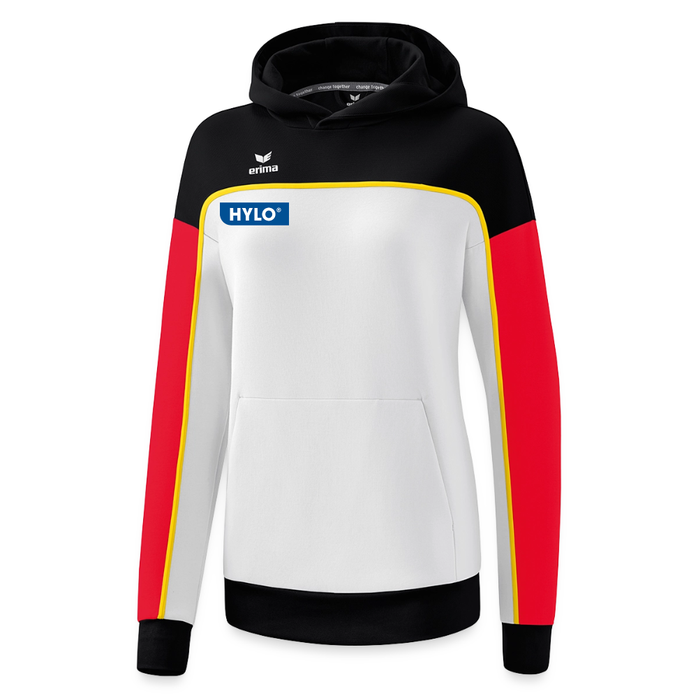 ERIMA Hoodie Frauen - Weiß/Schwarz/Rot 