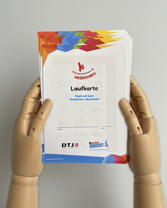kinder Joy of Moving Kinderturn-Abzeichen - Laufkarten (10er Set)