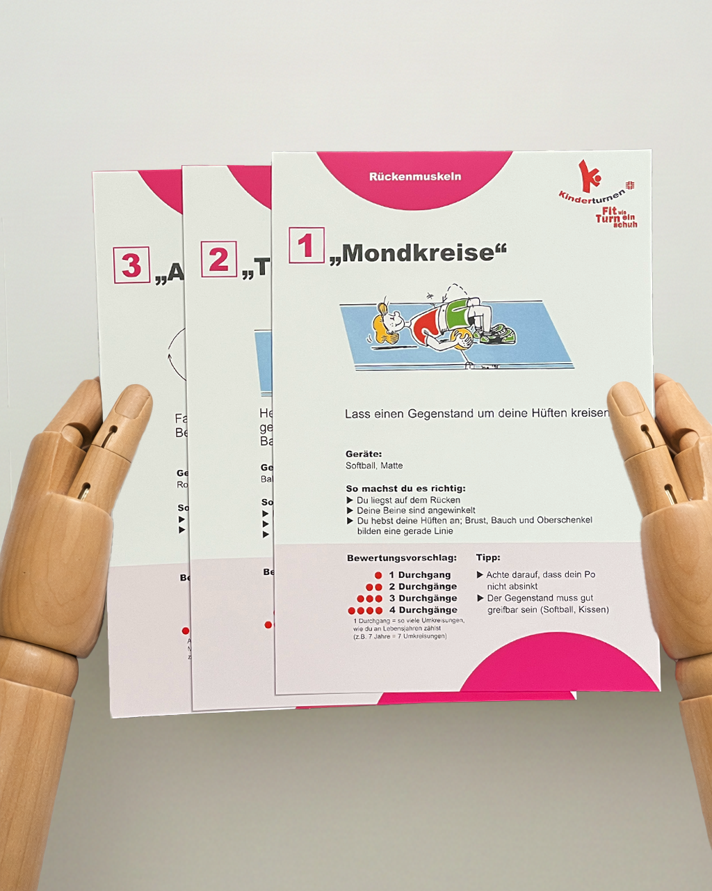 Fit wie ein Turnschuh Stationskarten