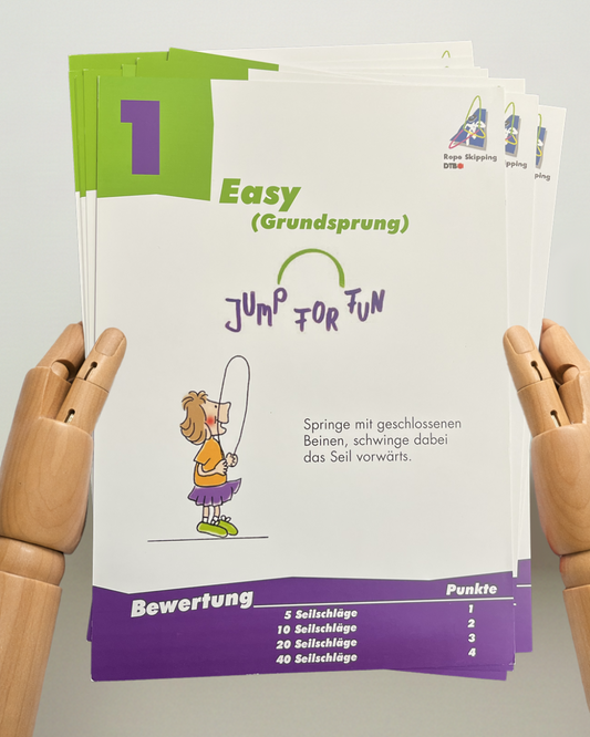 Jump for fun Abzeichen Stationskarten (9er Set)