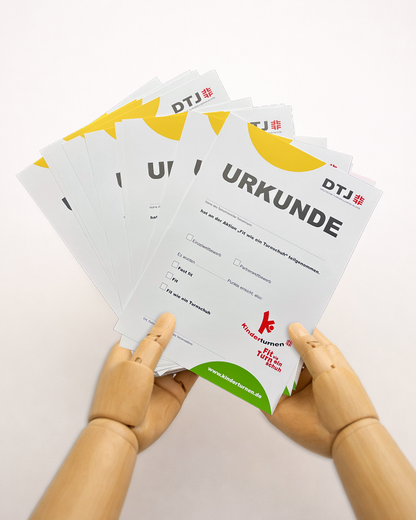 Fit wie ein Turnschuh - Urkunden (10er Set)
