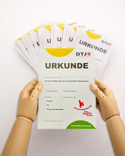 Fit wie ein Turnschuh - Urkunden (10er Set)