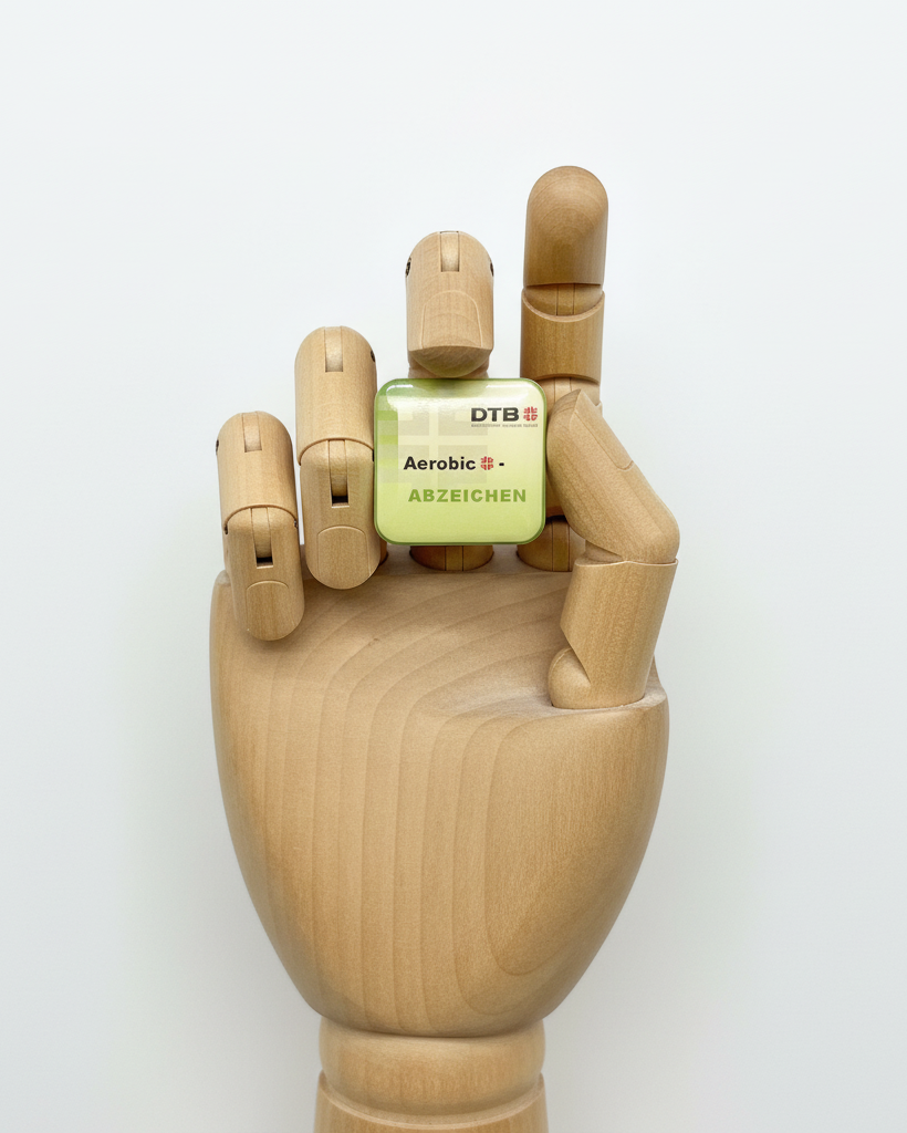 Aerobic Pin Vorderseite - exakte Vorlage