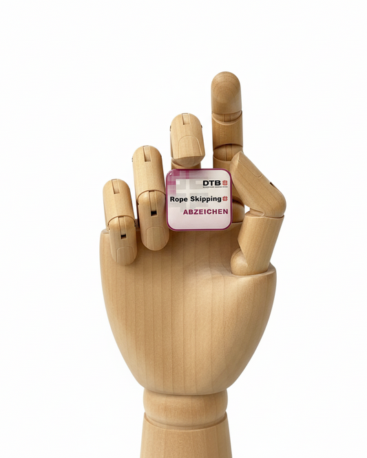 Rope Skipping Pin Vorderseite - 20% größer