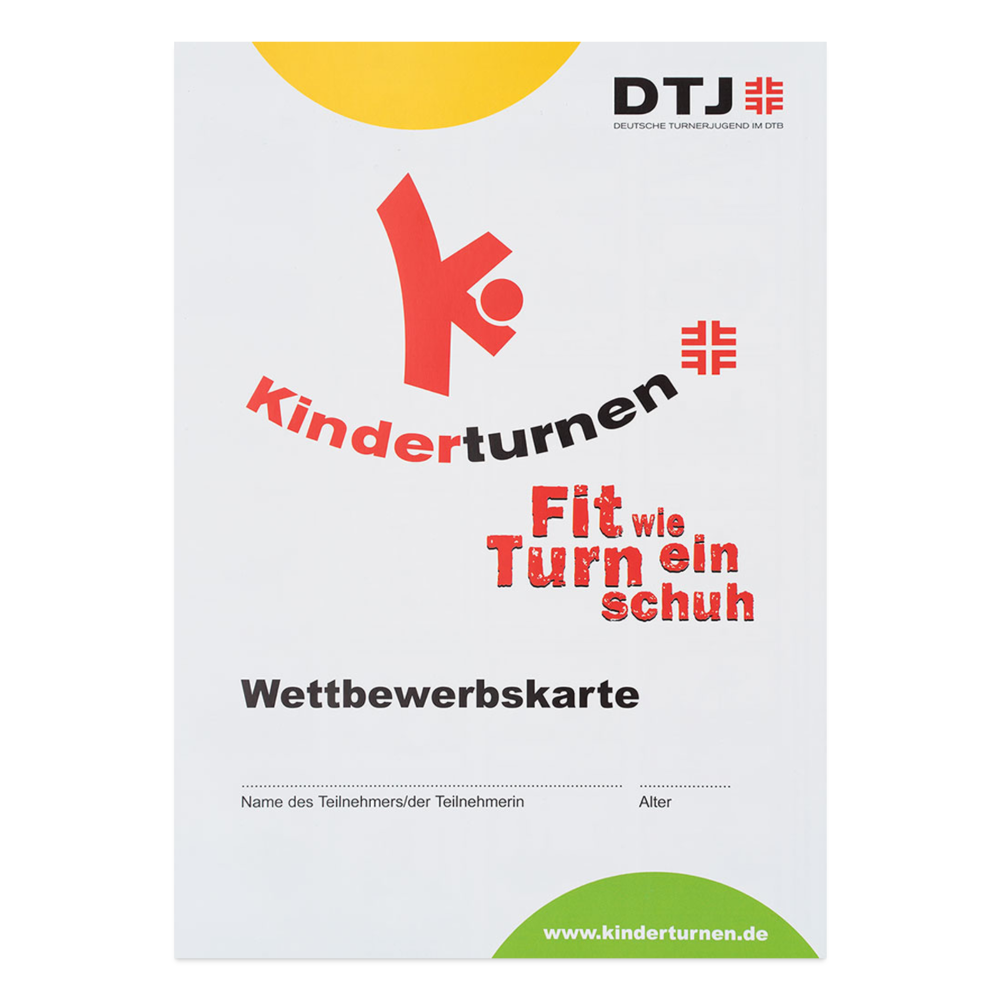 10 Wettbewerbskarten Fit wie ein Turnschuh - Weiß