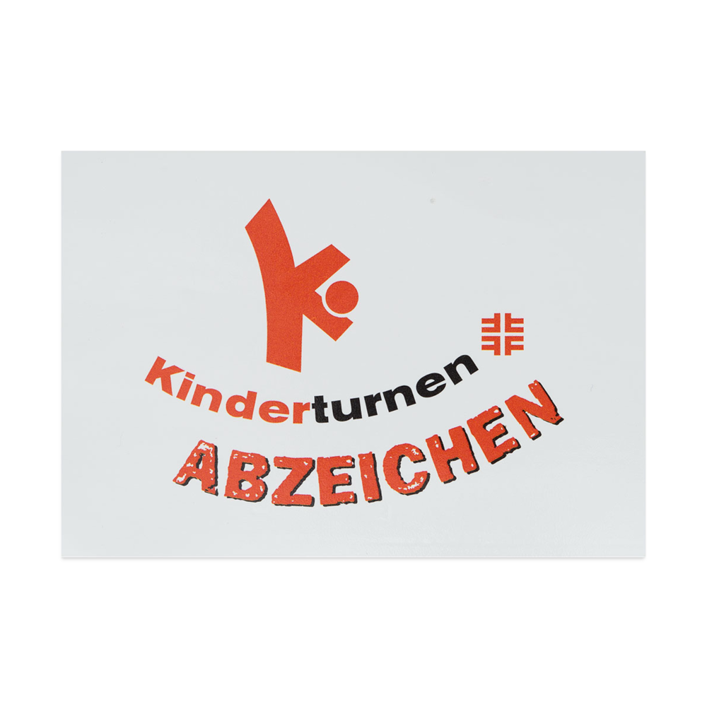 kinder Joy of Moving Kinderturn-Abzeichen - Aufkleber (10er Set) - Weiß