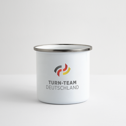 Turn-Team Deutschland Emaile Tasse - Weiß