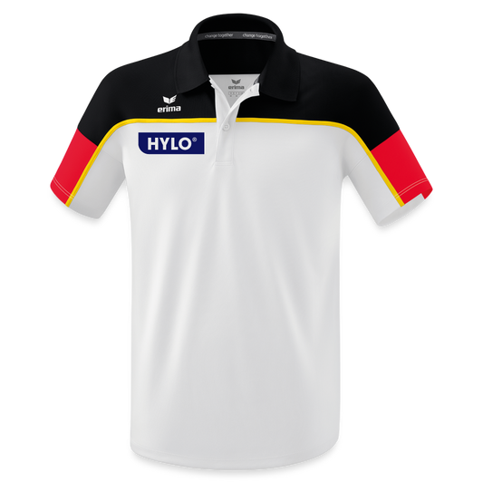 Turn-Team Deutschland Fan Poloshirt - Herren - Weiß/Schwarz/Rot 