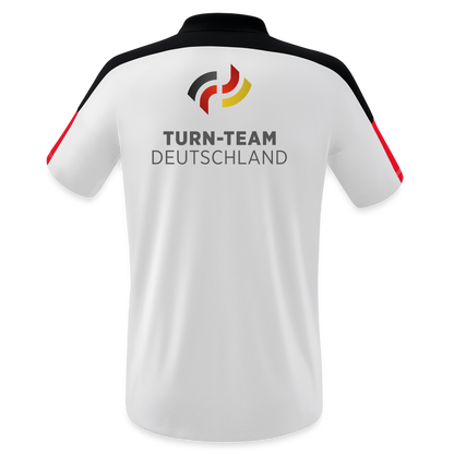 Turn-Team Deutschland Fan Poloshirt - Herren - Weiß/Schwarz/Rot 