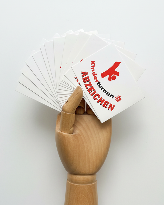 Sticker natürlich und fest gehalten