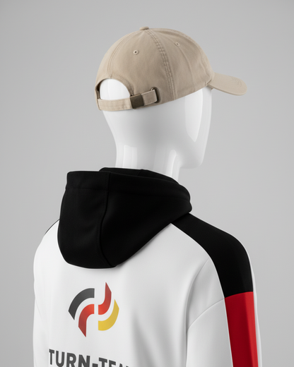 Turn-Team Deutschland Cap beige mit Zip-Jacket Herren Rückseite