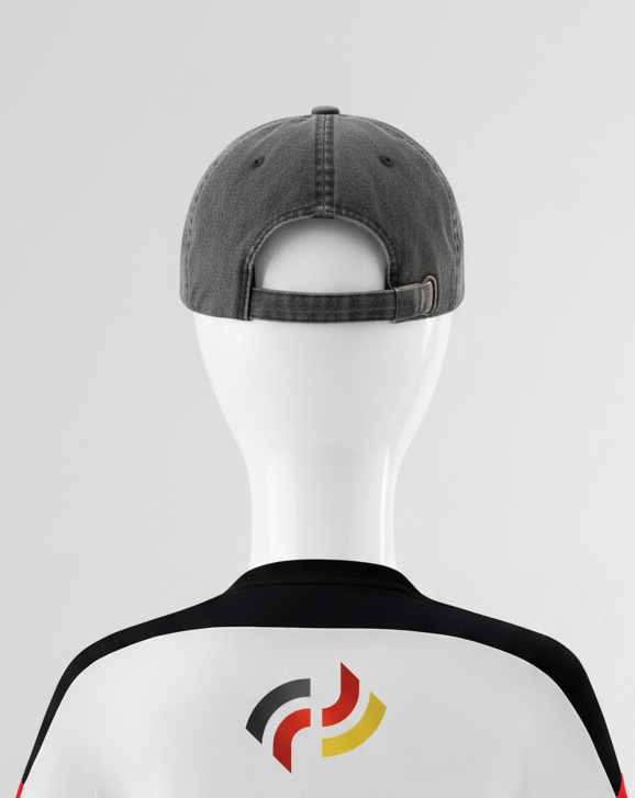 Turn-Team Deutschland Cap und Fanshirt Damen Rückseite