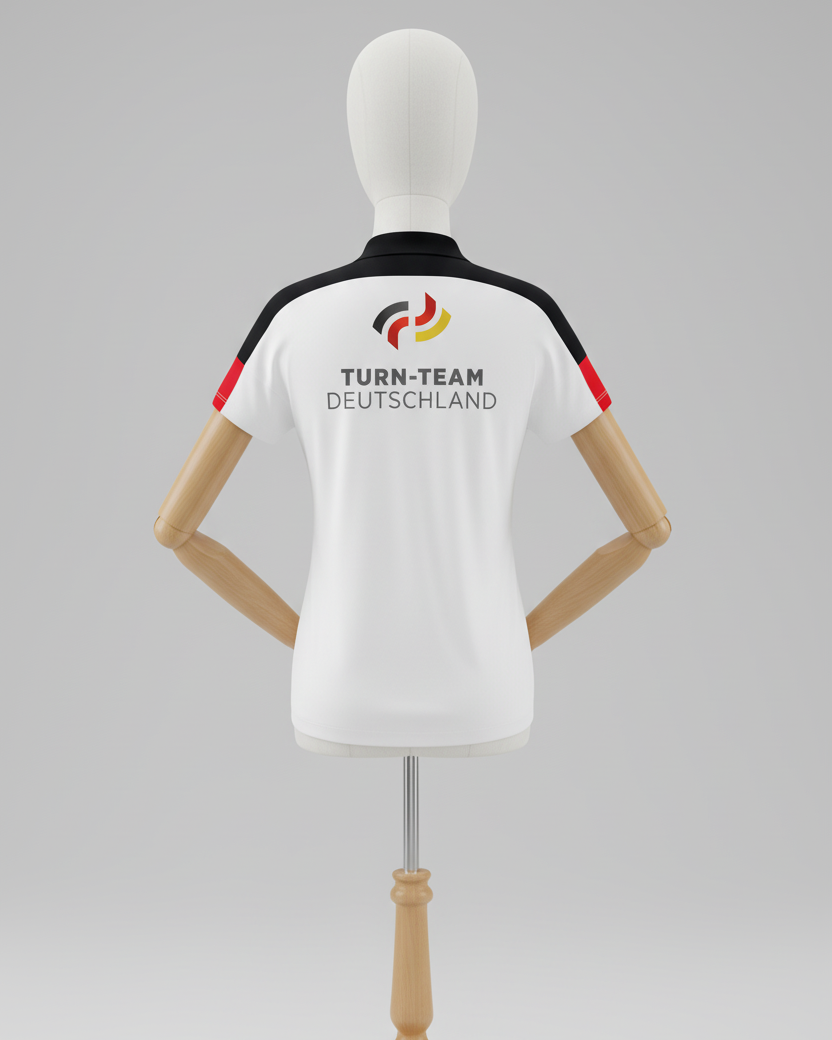 Turn-Team Deutschland Fan Poloshirt Damen Rückseite