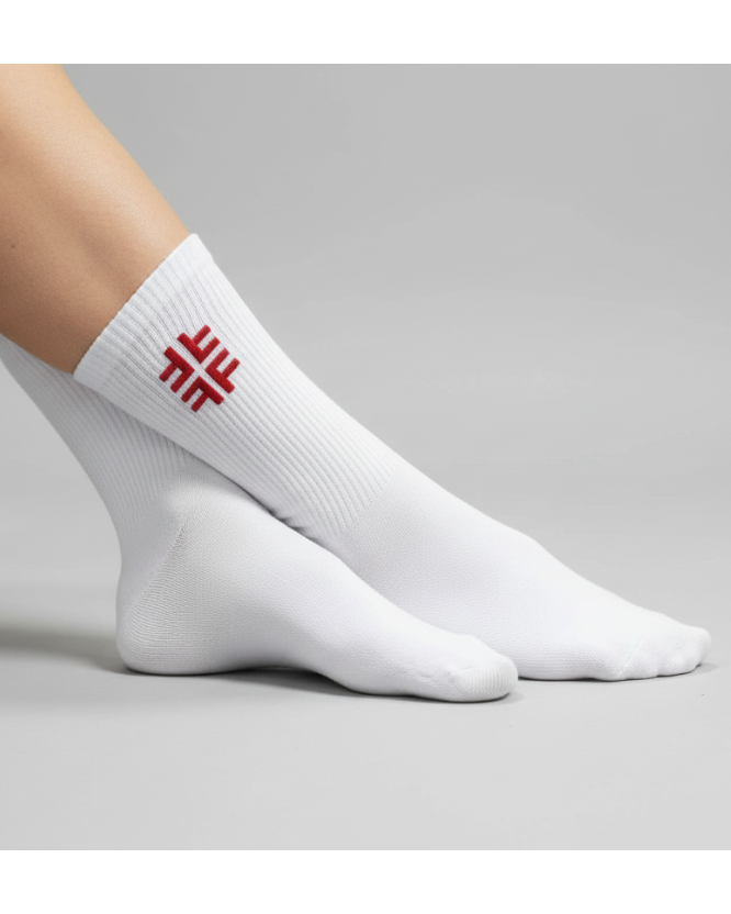 Weiße Socken mit DTF Logo Studio
