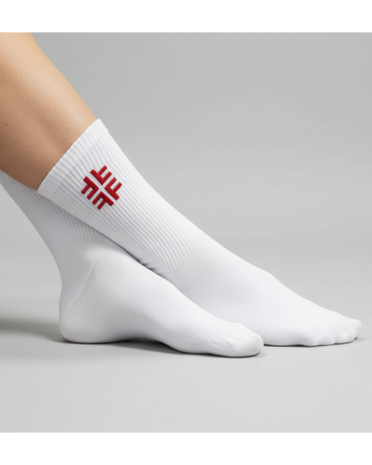 Weiße Socken mit DTF Logo Studio